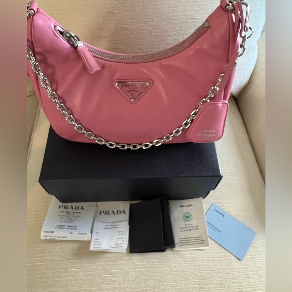 Authentic Prada nappa leather crossbody Re-Edition preloved